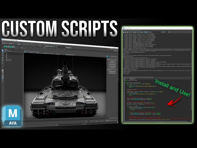 How to Install Custom Tool Scripts in Maya for Python and Mel!