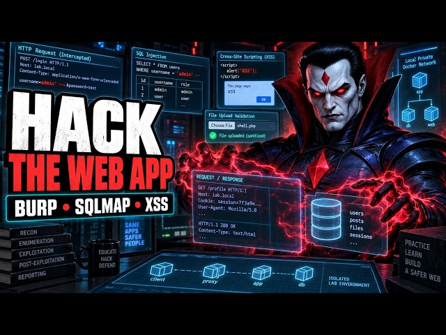 Web App Penetration Testing Lab | Burp Suite, SQLmap, XSS & File Uploads