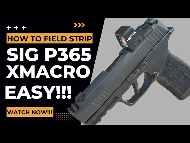 How to Disassemble and Reassemble SIG P365 X Macro (FieldStrip)