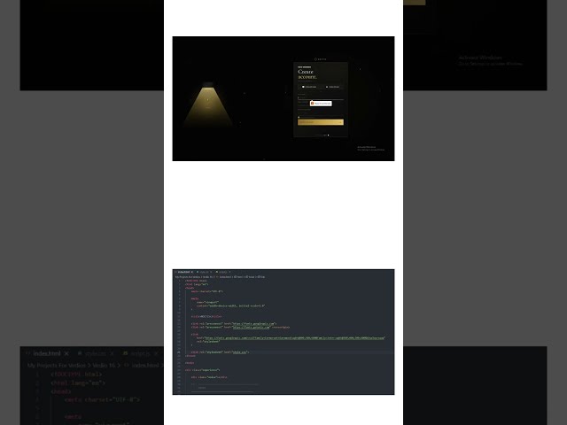 🔥 Lamp Login Animation — Help Me Reach 500 Subscribers 😥 #shorts  #coding #programming #CSS #HTML