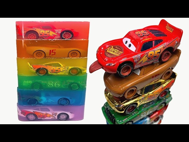 Lightning McQueen Disney Cars! Satisfying Jelly Cutting