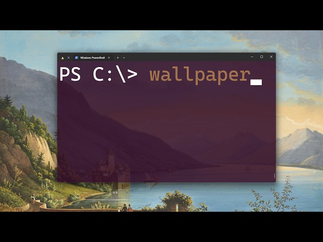 How to change wallpapers with powershell