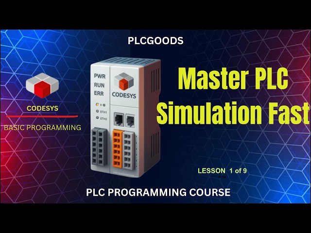 PLC programming using CODESYS | CODESYS PLC Programming Tutorial | Beginner to Simulation Project
