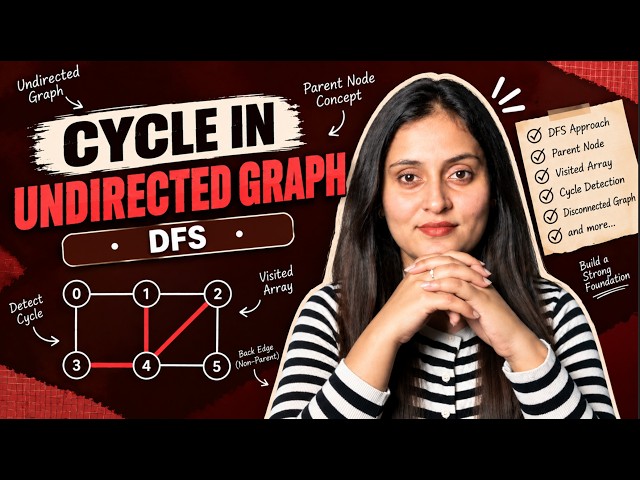 Cycle Detection in Undirected Graph | DFS | Detect Cycle | Python, Java & C++