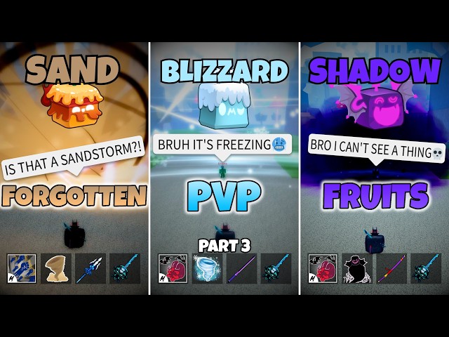 I Used 3 Forgotten Fruits To DOMINATE In Blox Fruits PvP... (Part 3)