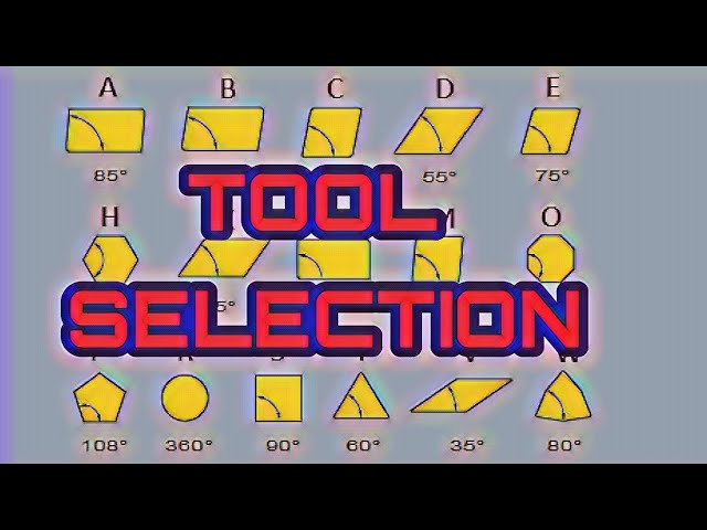 Tool and insert selection with drawing's example in hindi