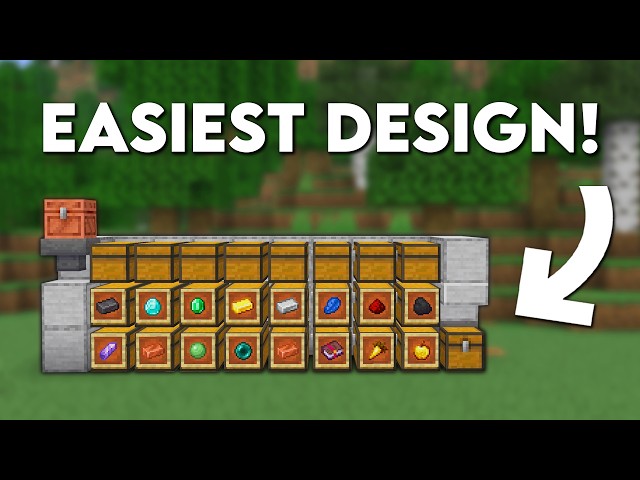 Minecraft EASY Automatic Sorting System 26.3 Tutorial - Auto sorter
