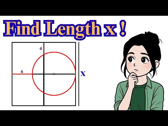 Find the Side Length! Tricky Square & Circle Geometry Problem