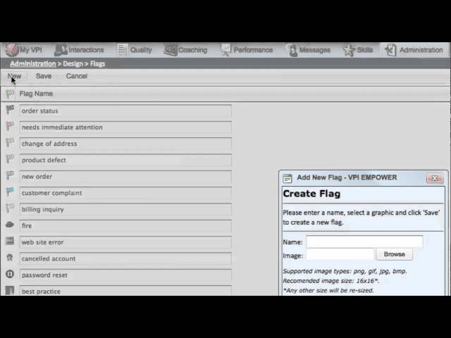 VPI How to: Create a New Flag