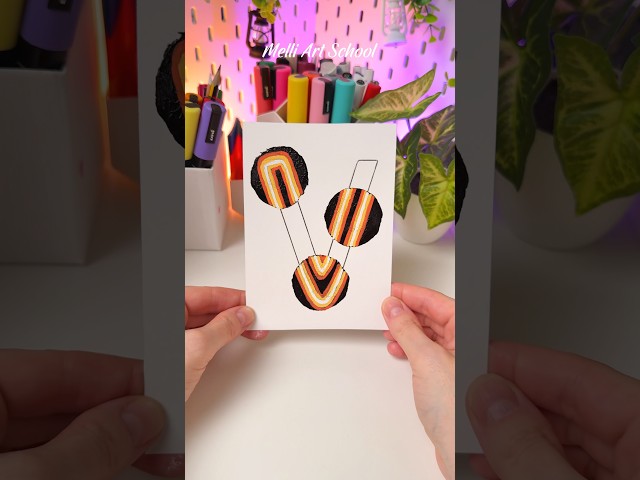 Neon Art Technique ✨ Letter V #shorts #neonart #neon