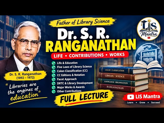 Father Of Library Science | Dr. S. R. Ranganathan | Important Topics for Bihar LET Exams 2026