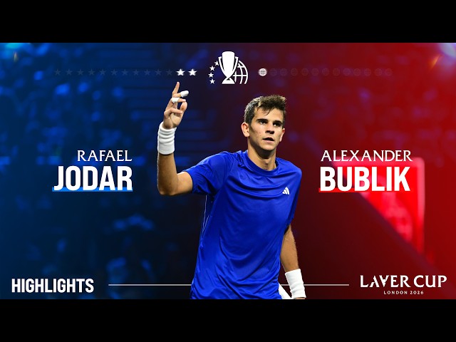 Rafael Jodar v Alexander Bublik Highlights | Laver Cup 2026 Match 3