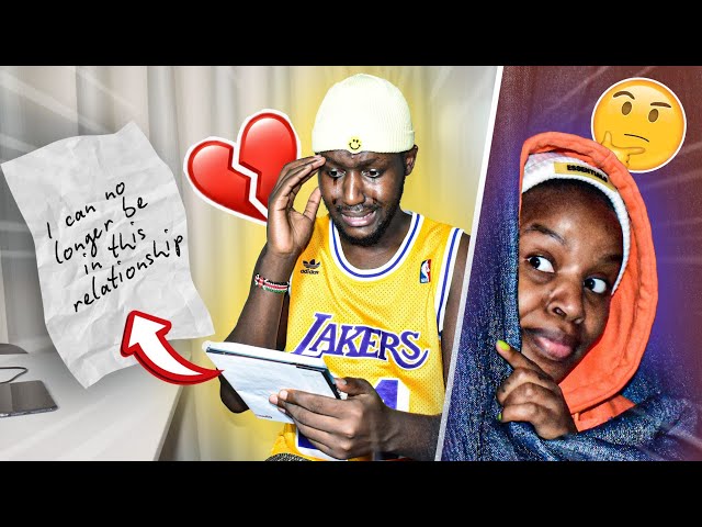 LEAVING MY BOYFRIEND A BREAK UP LETTER 💔 *He Cried*