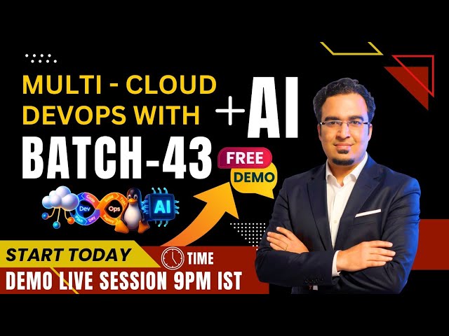 Batch-43 | Day-0 🔥 Multi-Cloud + DevOps with AI | Start Date 16th March 2026