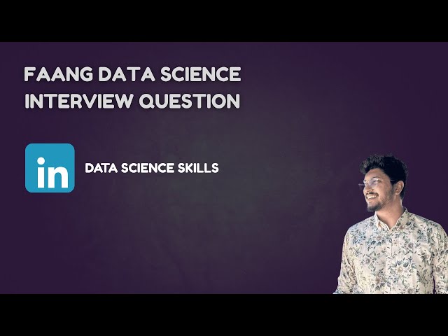 FAANG SQL Interview Question | Data Science Skills (Ace the Data Science Interview)
