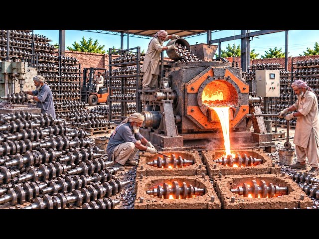 Amazing Handmade Manufacturing Process of Small Crankshafts |