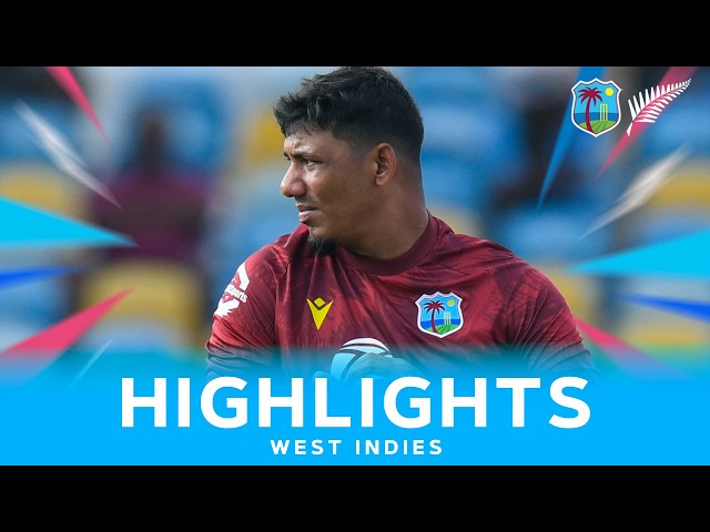 Motie 5-Fer But Kiwis Hold Their Nerve | Extended Highlights | West Indies v New Zealand | 4th OD