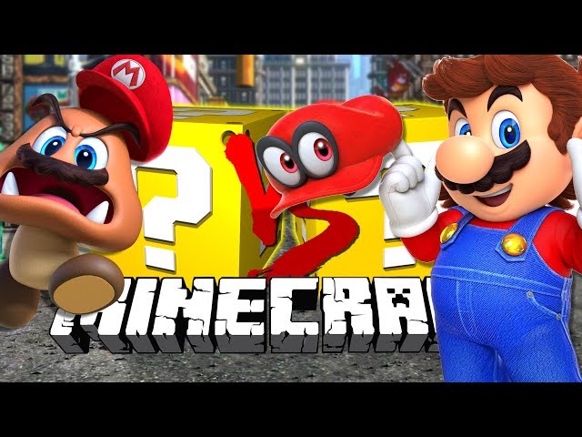 I CAN TURN INTO A SQUID! *MARIO* LUCKY BLOCKS! in Minecraft!