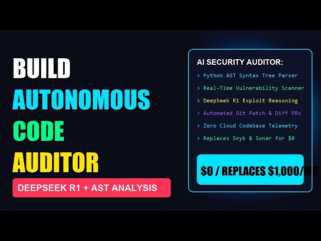 Build an Autonomous AI Code Reviewer & Security Auditor in Python for $0 (Replaces $1,000/Mo Snyk)