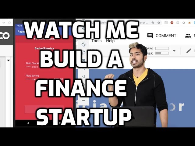 Watch Me Build a Finance Startup