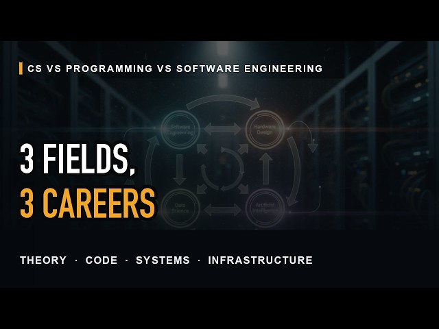 Computer Science vs Programming vs Software Engineering vs IT — What's Actually Different