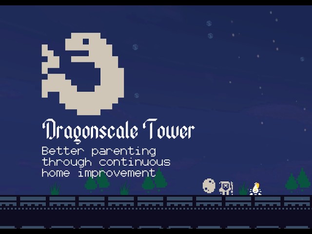 I had ~15 mins to make this trailer: DRAGONSCALE TOWER (For Kenney Jam 2026)