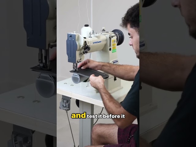 A CYLINDER ARM SEWING MACHINE with TRIPLE FEED that can sew through 6 layers of leather? 😳🧵