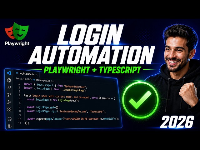 How to Automate Login test case using Playwright TypeScript  Step by Step 2026