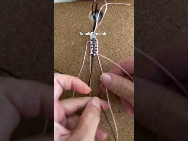 Kafes Makrome BileklikYapımı 🤎 Macrame Bracelet Tutorial