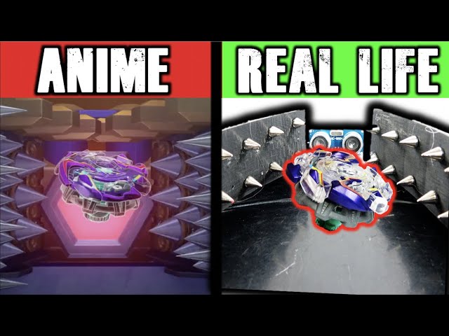 Wakiya's Biting Beyblade Stadium IN REAL LIFE!