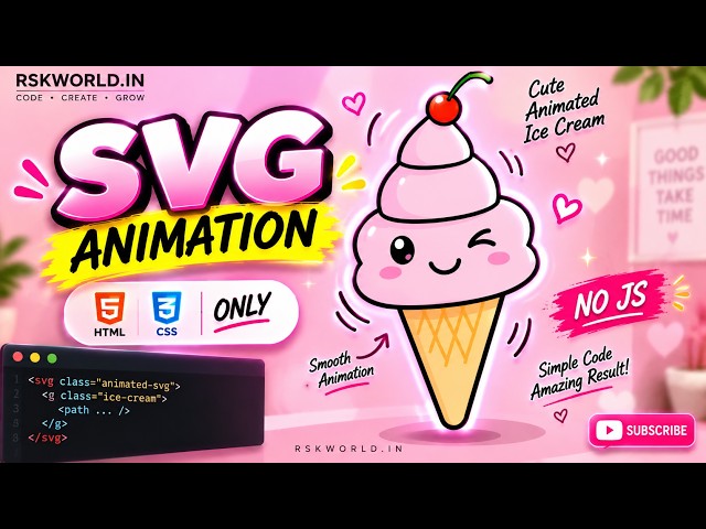 Insane SVG Animation Trick! 🍒 Build Cute UI with Pure CSS