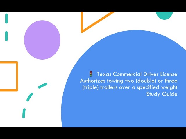 CDL Doubles/Triples Practice Test – REAL Exam Questions (Texas T Endorsement)