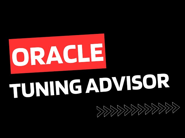 Oracle SQL tuning advisor