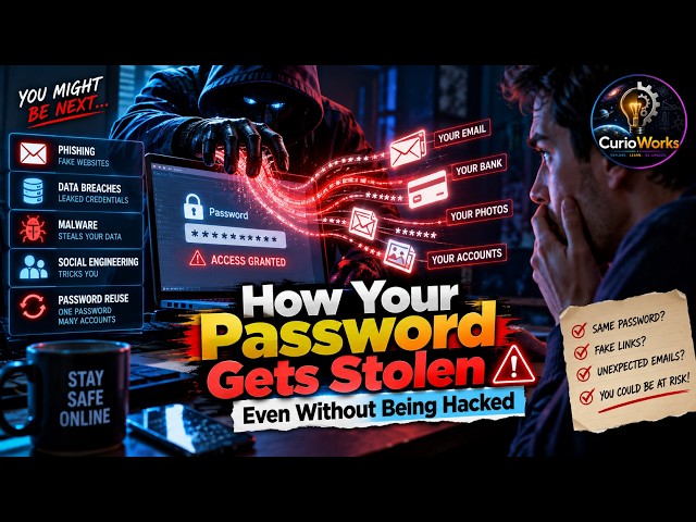 How Your Password Gets Stolen Without Being Hacked 🔐 | Explained