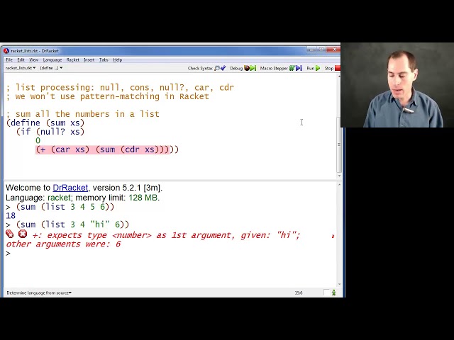 Racket Lists - Programming Languages, Part B