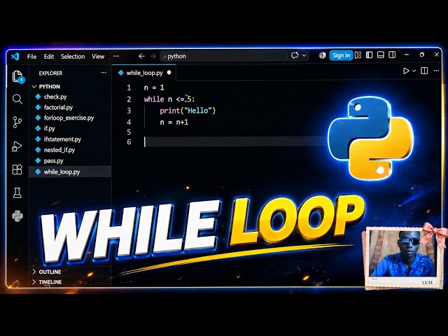 Python While Loop Explained in 5 Minutes from Scratch with Example! 🤯🔥 From Zero to Your First Loop