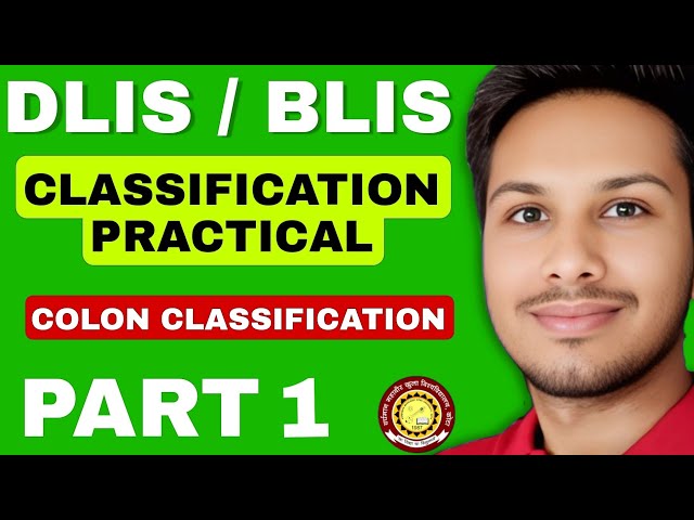 Basic | CC Class 1 | Colon Classification Practical (DLIS-02) VMOU 2026 Hindi