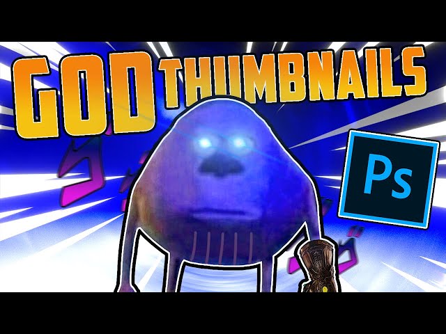 How To Make Gaming Thumbnails For Beginners (Photoshop Tutorial)