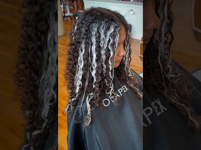 Balayage on curly hair with #GuyTang #REFLECT