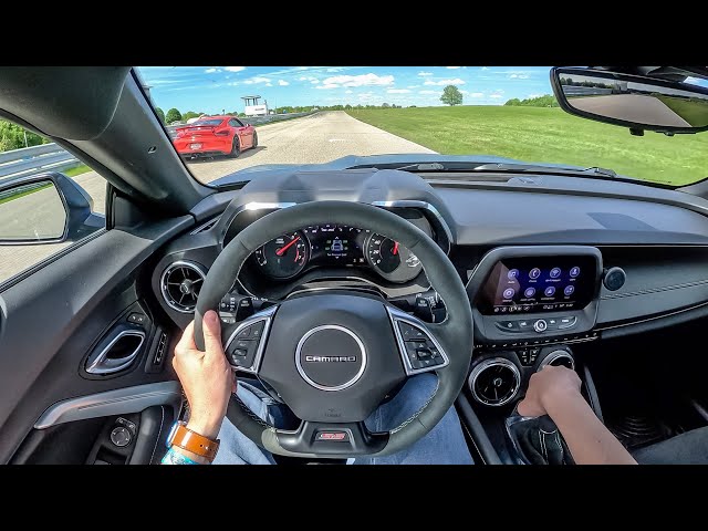 2023 Chevrolet Camaro SS 1LE - POV Track Battle w/ 981 Cayman GT4 (Gingerman Raceway)