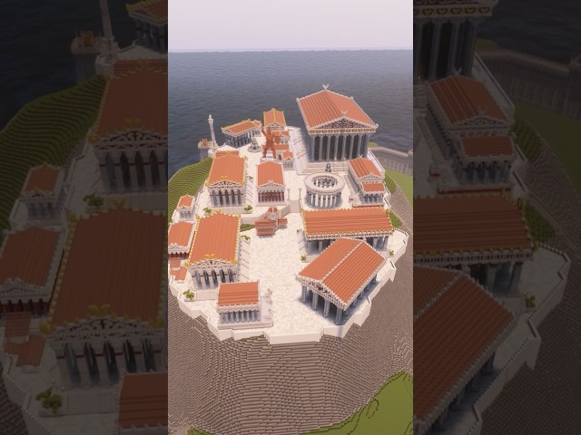 🏛Acropolis Build Timelapse🏛 🔥Full Video on my Channel #minecraft #minecraftbuilding #minecraftbuilds