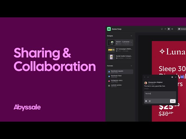 Abyssale Tutorial: Sharing & Collaboration Explained