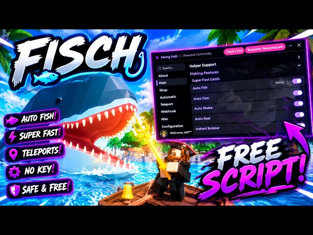 FISCH SCRIPT 🎣 (NO KEY) Auto Fish + Instant Catch
