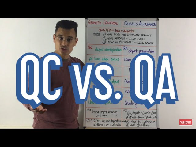 Quality Control vs. Quality Assurance - QC vs. QA