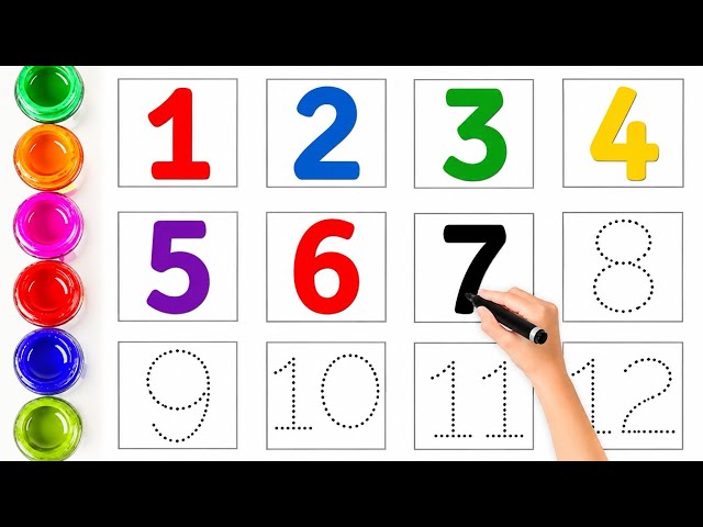 Learn Numbers 1 to 13 for Kids | Counting 1-13 | Numbers for Kids | 123 Learning