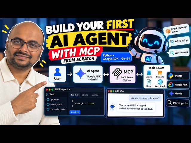 Build your First AI Agent with MCP from Scratch | Google ADK, Python, MCP Inspector (Hands-On)