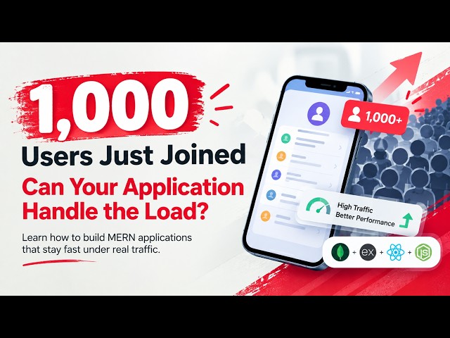 1,000 Users Just Joined — Can Your MERN Application Handle the Load? | webinar | Meii Academy