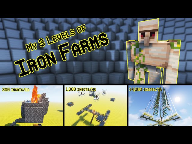 My 3 Levels of Iron Farms
