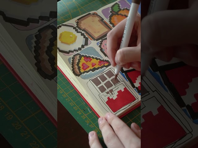 Pixel art. App Da Vinci Eye #art #sketchbook