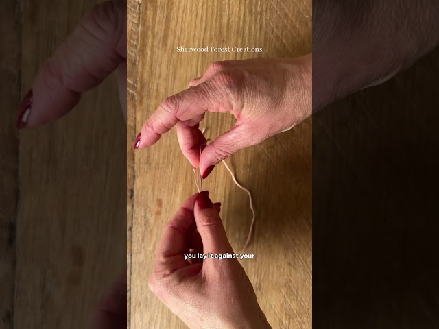 Easy way to knot your thread! #sewinghacks #embroideryhacks
